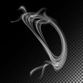 Realistic Cigarette Smoke Waves Vector. Abstract Transparent Smoke Hot White Steam. Smoke Rings. Royalty Free Stock Photo