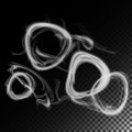 Realistic Cigarette Smoke Waves Vector. Set Of Smoke Abstract, Effect Realistic Smoke. Smoke Rings.