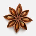 Realistic cinnamon. Spice isolated on grey background. ESP10