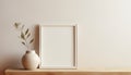 Minimalist White and Beige Still Life