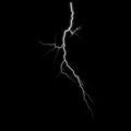 Cloud to Air Lightning CA-05 - isolated Royalty Free Stock Photo