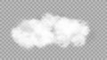 Realistic Cloud On Transparent Background