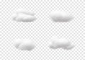 Realistic cloud vectors isolated on white background 120 Royalty Free Stock Photo