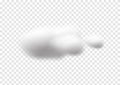 Realistic cloud vectors on transparency background, Fluffy cubes like white cotton wool 010 Royalty Free Stock Photo
