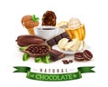 Realistic Cocoa Products Composition