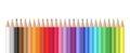 Realistic colorful pencil set. Royalty Free Stock Photo