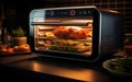 :realistic compact oven with touch menu with pre set Generative AI