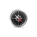 Realistic Compass with windrose. Compass symbol. Vector illustration EPS10 Royalty Free Stock Photo