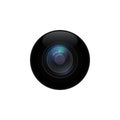 Realistic computer web camera. Video camera technology digital illustration. Webcam device. Camera photo lens isolated Royalty Free Stock Photo