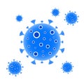 Realistic Coronavirus Disease Vector, Pandemic Virus Illustration