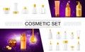 Realistic Cosmetic Packages Collection Royalty Free Stock Photo