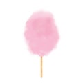 Realistic cotton candy. Vector isolated illustration Royalty Free Stock Photo