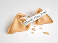 Realistic cracked fortune cookie Royalty Free Stock Photo