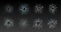 Realistic cracked glass. Broken smashed, damaged texture, crash destruction ice, clear glass surface, crack bullet hole