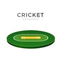 Vector cricket playground 3d icon for betting Royalty Free Stock Photo