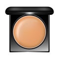 realistic cushion compact foundation packaging template.