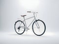 A realistic 3D bicycle isolated on white background, Ai generated eco friendly bicycle, Isolated bicycle on a lighter background Royalty Free Stock Photo