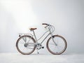 A realistic 3D bicycle isolated on white background, Ai generated eco friendly bicycle, Isolated bicycle on a lighter background Royalty Free Stock Photo