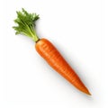 Realistic 3d Carrot On White Background - Meredith Marsone Style Royalty Free Stock Photo