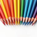 Realistic 3D colored pencils Vibrant set for back to school concepts