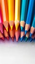 Realistic 3D colored pencils Vibrant set for back to school concepts