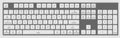 Realistic 3d computer keyboard. Laptop vector for your design Royalty Free Stock Photo