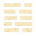 Realistic 3d Detailed Adhesive or Masking Tape Set. Vector