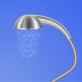 Realistic 3d Detailed Bathroom Shower Head. Vector Royalty Free Stock Photo