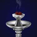 Realistic 3d Detailed Charcoal Cubes for Hookah Pipe. Vector