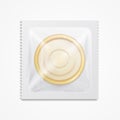 Realistic 3d Detailed Condom Package. Vector