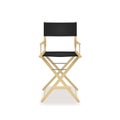 Realistic 3d Detailed Director Cinema Chair. Vector