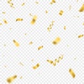 Realistic 3d Detailed Confetti Decoration Background. Vector Royalty Free Stock Photo