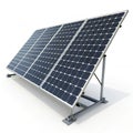 Solar panel 3D model realistic Royalty Free Stock Photo