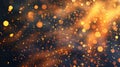 Realistic 3D modern motion with blur, bokeh, speed light effect. Horizontal flares with golden lines. Overlay zoom, fire Royalty Free Stock Photo