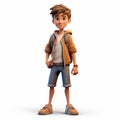 Realistic 3d Render Of Aiden As An Adult Cartoon Character