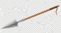 Realistic 3D render of an ancient battle spear Royalty Free Stock Photo