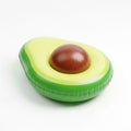 A Realistic 3D Render of an Avocado Pool Float on a White Background inflatable summer Royalty Free Stock Photo