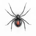 3D Render of Black Widow Spider Royalty Free Stock Photo