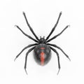 3D Render of Black Widow Spider Royalty Free Stock Photo