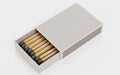 3d Render of Box of Matches Royalty Free Stock Photo