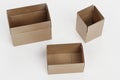 3D Render of Carboard Boxes Royalty Free Stock Photo