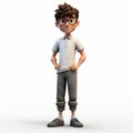 Realistic 3d Render Of Cartoon Boy Isaac As An Adult