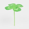 3D Render of Clover Plant