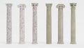 3d Render of Columns Doric, Ionic and Corinthian Royalty Free Stock Photo