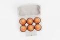 3d Render of Egg Box Royalty Free Stock Photo