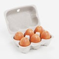 3d Render of Egg Box Royalty Free Stock Photo