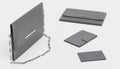 3D Render of Leather Accessories