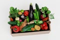 3D Render of Paper Box with Vegetable