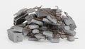 3D Render of Pile of Rubble