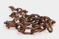 3D Render of Rusty Chain Royalty Free Stock Photo